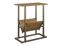 Regal | Mesa de apoio com aspeto de nogueira