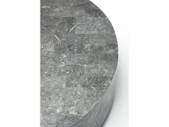 Rodada 1 - Mesa de centro (85 x 85 x 28h) em pedra fóssil cinza