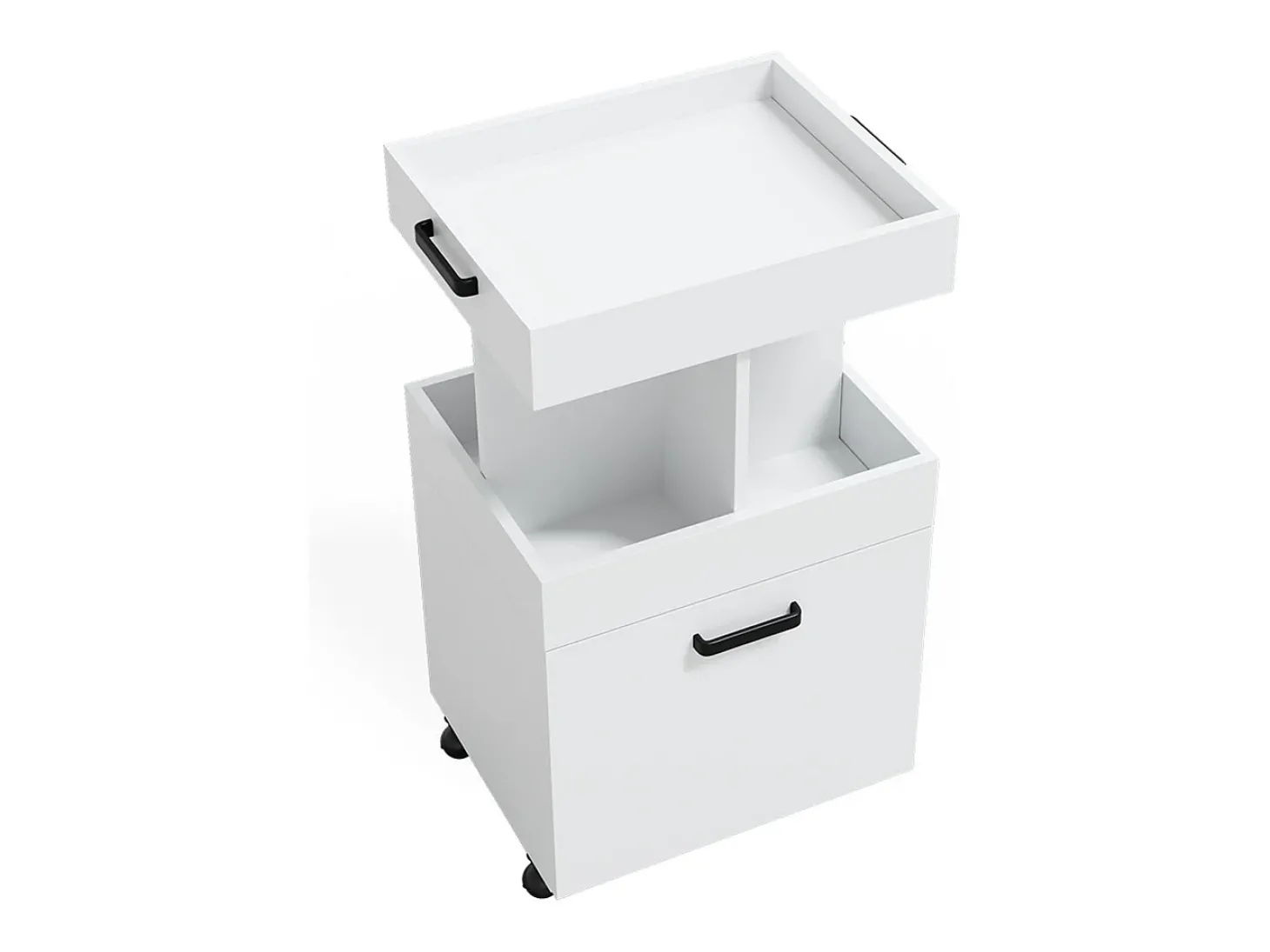 Roll container branco 50x41x88.6 kamber