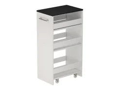 Roll container branco/antracite 30x46x84.8 rivo