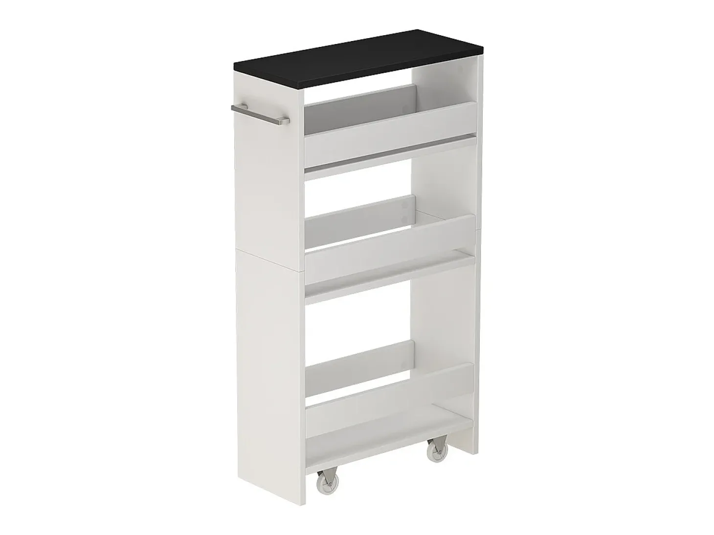 Roll container branco/antracite 20x46x84.4 rivo