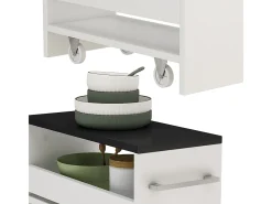 Roll container branco/antracite 20x46x84.4 rivo