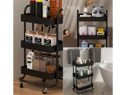 Roll container preto 45.9x34x78.7 tron