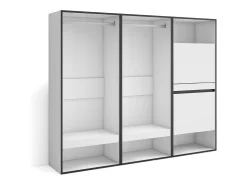 Roupeiro aberto, 180x35x145cm, Para quarto, dormitório, Sapateira, Branco