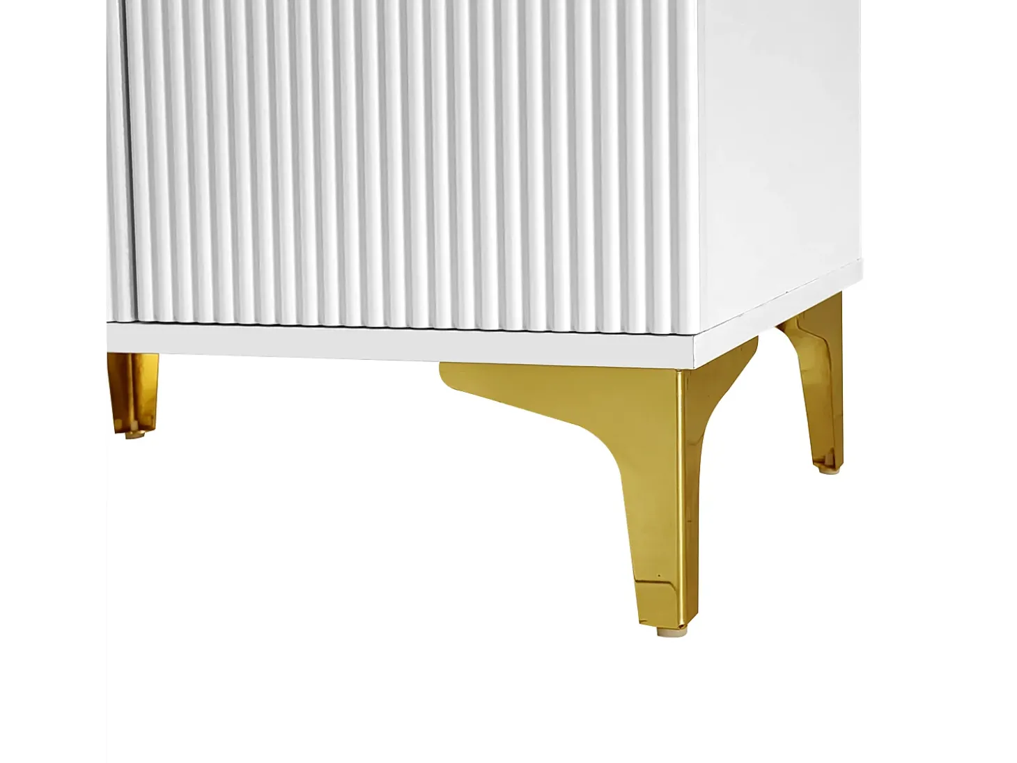 Roupeiro branco com 2 portas, sapateira e almofada, ganchos, pés dourados 60,5x35,2x180,5cm