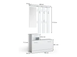 Roupeiro branco 25x100x191 billy