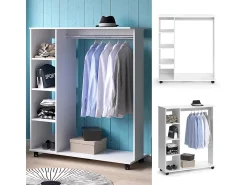 Roupeiro branco 110x42x129.4 cosmo