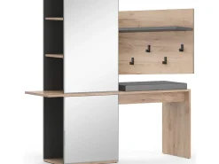 Roupeiro carvalho goldkraft 120x40x190 adeline