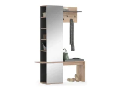 Roupeiro carvalho goldkraft 120x40x190 adeline