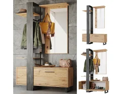 Roupeiro marrom 120x40x192 porto