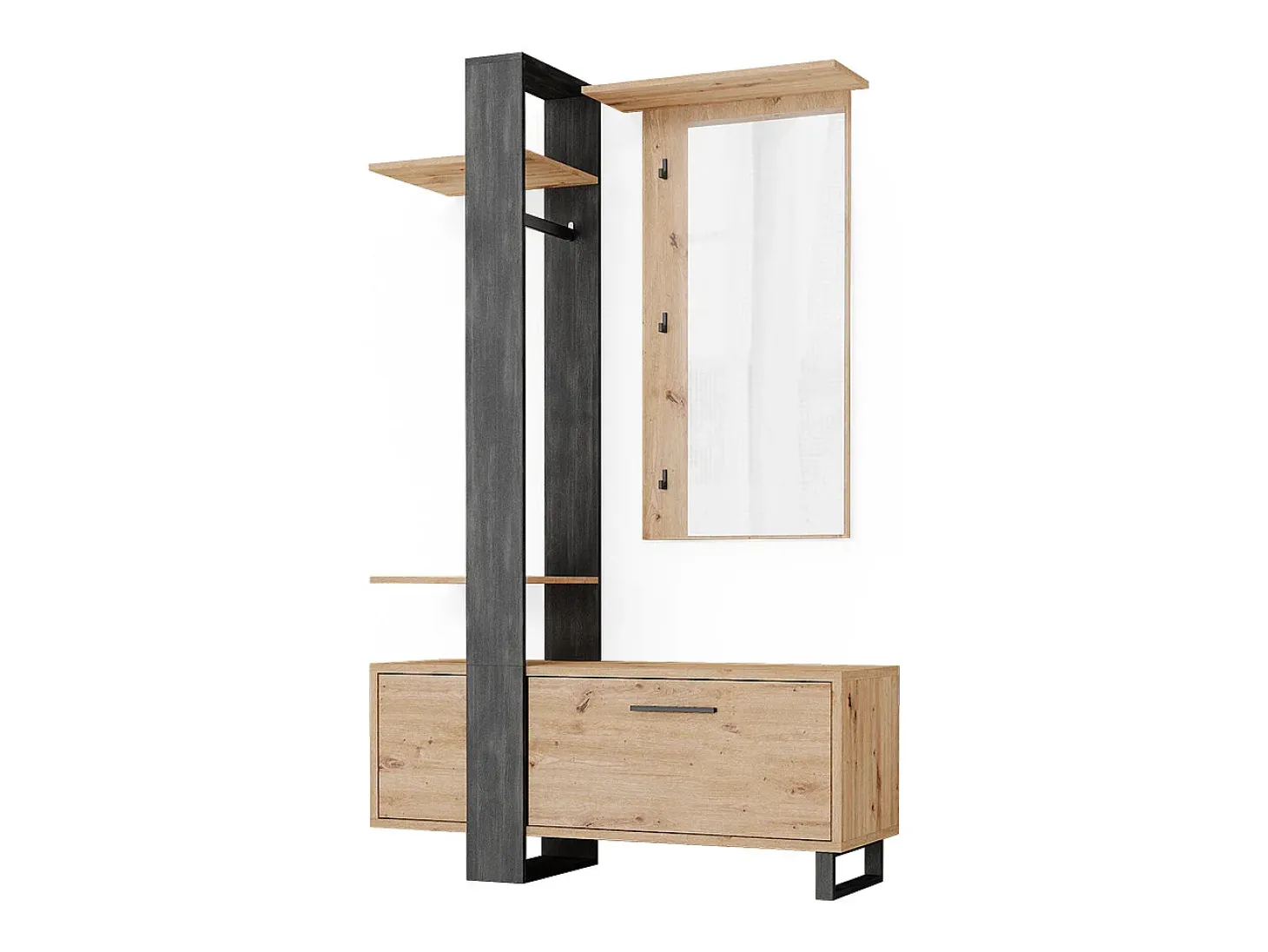 Roupeiro marrom 120x40x192 porto