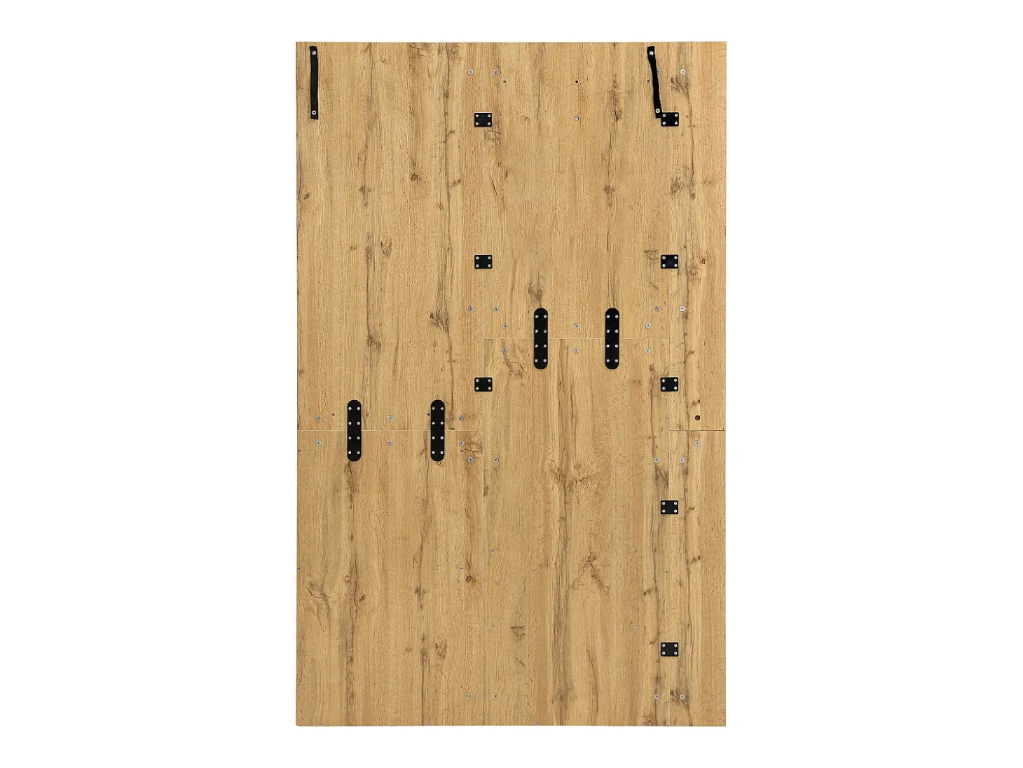 Roupeiro natural com 2 portas, espelho, suporte para guarda-chuvas e sapateira, multifunções 115 x 37 x 185