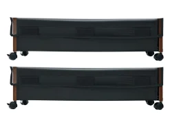 Sacos de Armazenamento SucceBuy sob a Cama com Rodinhas Traváveis, Organizador de Sapatos sob a Cama 2 Peças de 65 x 46 x 18 cm, Caixa de Armazenamento