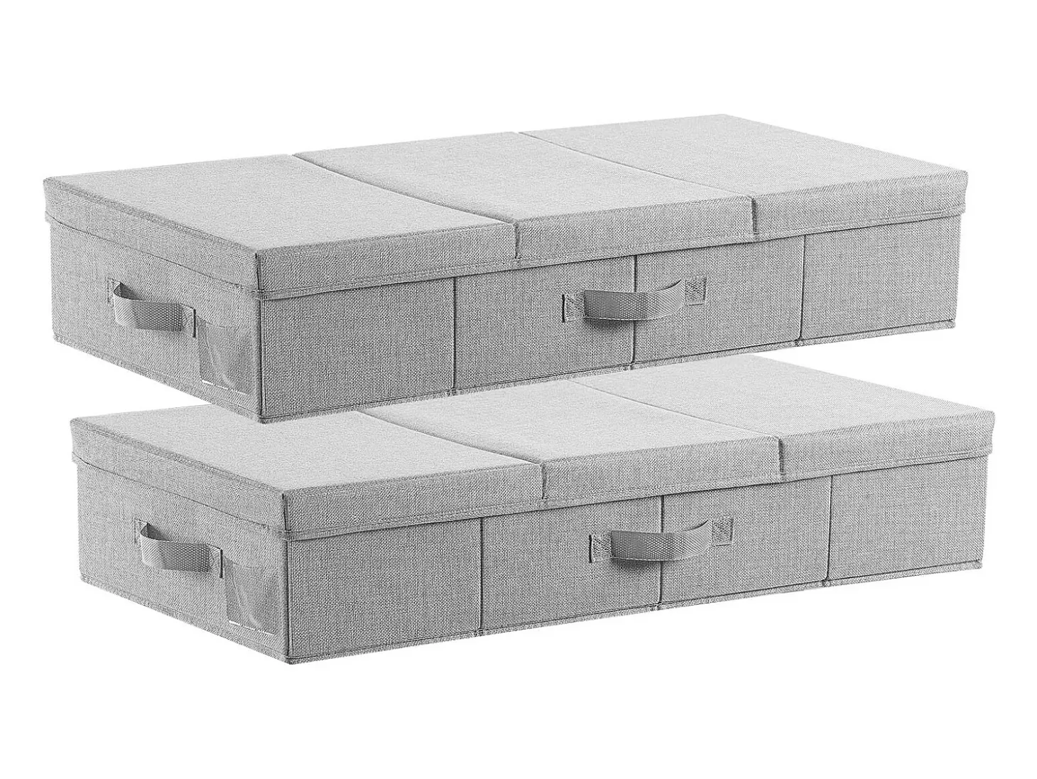 Sacos de Armazenamento SucceBuy sob a Cama 2 Peças de 48 L, Organizador de Sapatos sob a Cama de 80,5x40,5x15,5 cm, Caixa de Armazenamento para Roupas