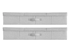 Sacos de Armazenamento SucceBuy sob a Cama 2 Peças de 48 L, Organizador de Sapatos sob a Cama de 80,5x40,5x15,5 cm, Caixa de Armazenamento para Roupas