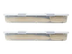 Sacos de Armazenamento SucceBuy sob a Cama com Rodinhas, Organizador de Sapatos sob a Cama de 101x51x15 cm, Caixa de Armazenamento com Tampa