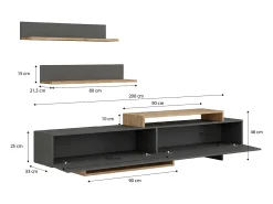 Salón Bender Gris Grafito - Alpino