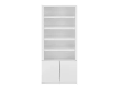 Sapateira 5 nichos e 2 portas com LEDs MDF branco - DOLMINA