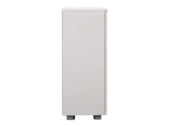 Sapateira baixa moderna Naples branco fosco 61x84x34 cm para quartos