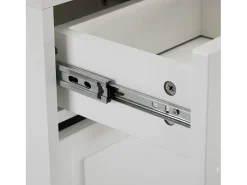 Sapateira branca com 2 gavetas, 2 abas e 1 porta 95x24x107cm