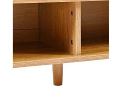 Sapateira branca e madeira com 3 portas e 1 gaveta, prateleiras reguláveis 90x35x99cm
