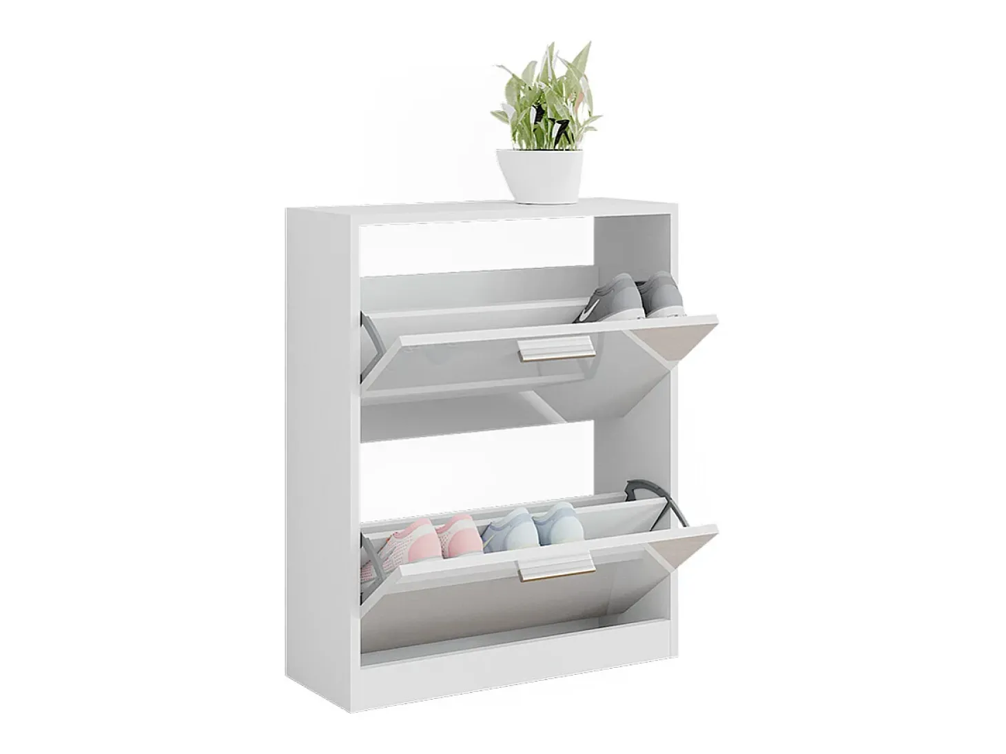 Sapateira branco alto brilho 59x22x72.5 gizmo