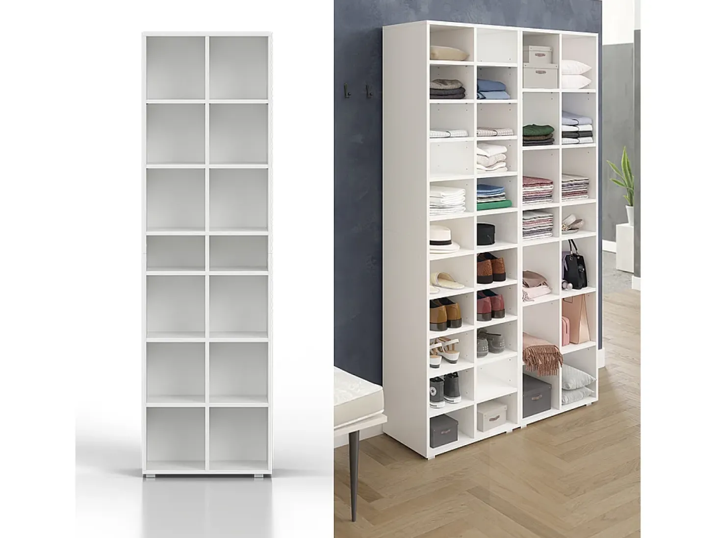 Sapateira branco 54.2x33.3x183.3 paris
