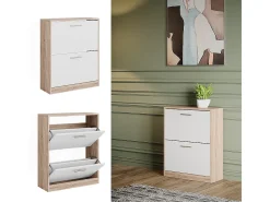 Sapateira branco/sonoma 59x22x72.5 gizmo