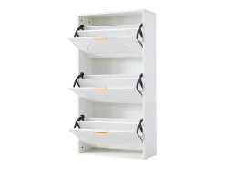Sapateira com 3 portas - Branca 60 x 24 x 114 cm