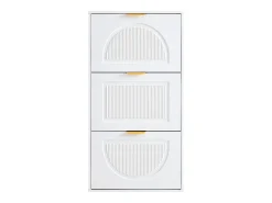 Sapateira com 3 portas - Branca 60 x 24 x 114 cm
