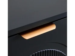 Sapateira com 3 portas - Preta 60 x 24 x 114 cm