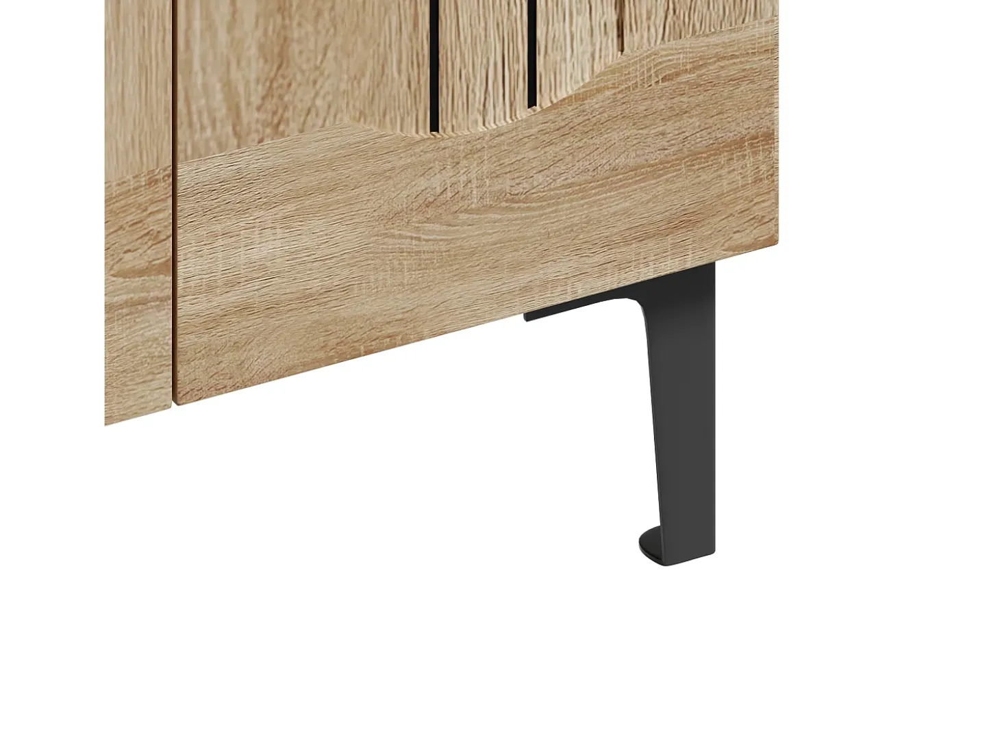 Sapateira com 2 portas - prateleiras ajustáveis - Cor: madeira e preto