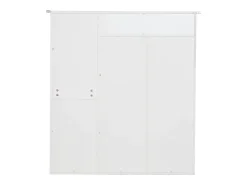 Sapateira com 3 portas e 2 gavetas - 95 x 24 x 107,5 cm - Prateleiras reguláveis - Aglomerado - Branco