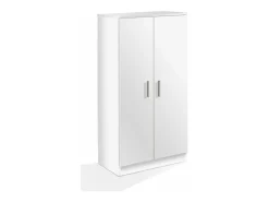 Sapateira com 7 prateleiras, branca, 108x55x36 cm, quarto, sala de estar