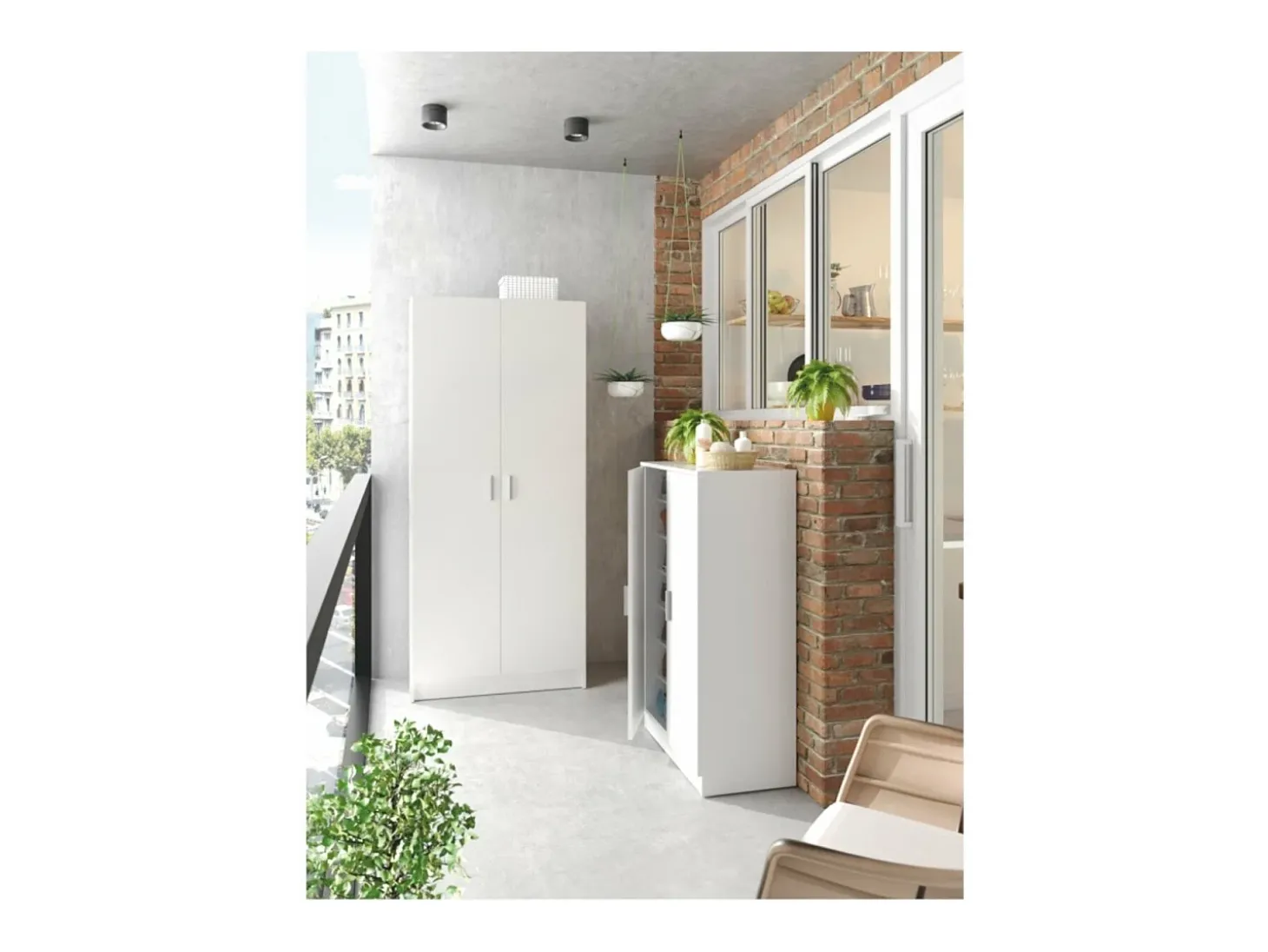 Sapateira com 7 prateleiras, branca, 108x55x36 cm, quarto, sala de estar