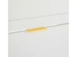 Sapateira com espelho e 5 portas - Branca 80x24x147 cm