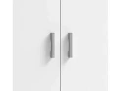 Sapateira Corredor Armário Auxiliar Branco 2 Portas 6 Prateleiras 60cm