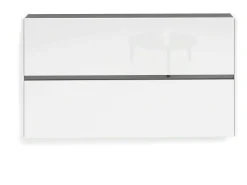 Sapateira Dantonucc, Sapateira, Armário de entrada multiuso, Sapateira, Made in Italy, 160x19h85 cm, Branco brilhante