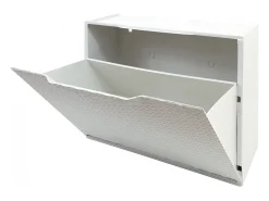 Sapateira Darmitan, Sapateira que economiza espaço, Sapateira de entrada, Sapateira de 1 porta, 100% Made in Italy, 51x17h40 cm, Branco