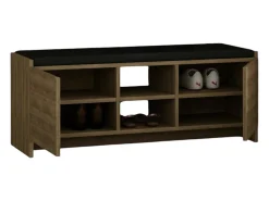 Sapateira Dbarrec, Sapateira, Armário de entrada multiusos, Armário de calçado, 110x37h43 cm, Carvalho