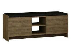 Sapateira Dbarrec, Sapateira, Armário de entrada multiusos, Armário de calçado, 110x37h43 cm, Carvalho