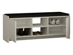 Sapateira Dbarrec, Sapateira, Armário de entrada multiuso, Armário de calçado, 110x37h43 cm, Branco