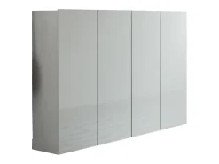 Sapateira DDilorenz, Armário de sapatos, Armário de entrada multiusos, Armário de calçado, Made in Italy, 160x34h115 cm, Cinza