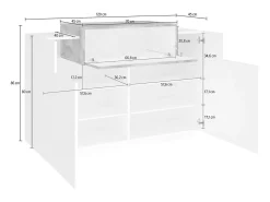 Sapateira Dlucc, armário multiuso com 2 portas e 1 porta basculante, sapateira de entrada, 100% Fabricado na Itália, 120x45h86 cm, branco brilhante e bordo