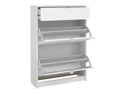 Sapateira Dtorr, Sapateira, Armário de entrada multiusos, Sapateira, 70x24 h101 cm, Branco