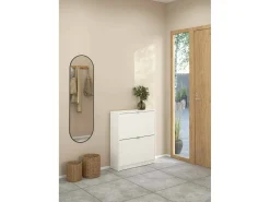 Sapateira Dtorris, Sapateira, Armário de entrada multiusos, Sapateira, 70x24 h85 cm, Branco