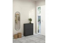 Sapateira Dtorris, Sapateira, Armário de entrada multiusos, Sapateira, 70x24 h85 cm, Cinza