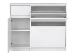 Sapateira Dtrainin, Sapateira, Armário de entrada multiusos, Sapateira, 109x32 h93 cm, Branco