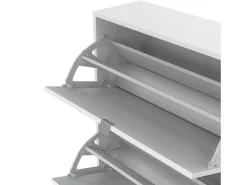 Sapateira Dtraor, Sapateira, Armário de entrada multiusos, Sapateira, 70x24 h162 cm, Branco