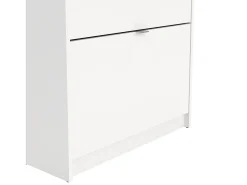 Sapateira Dtraor, Sapateira, Armário de entrada multiusos, Sapateira, 70x24 h162 cm, Branco